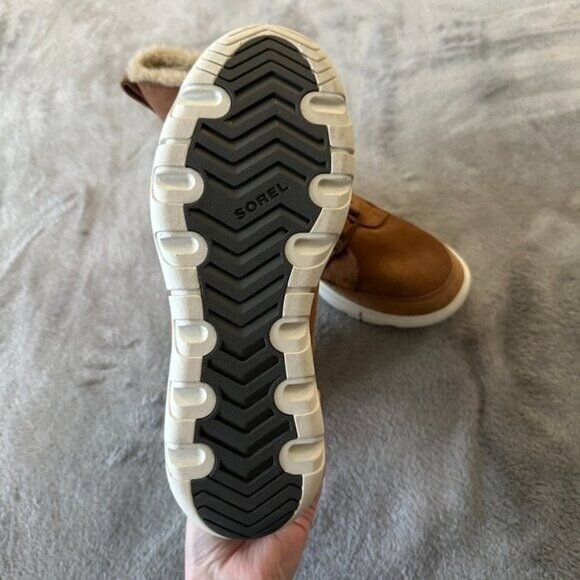 Sorel Boots Explorer Joan II Women's size 8.5 Tan Faux Fur - Picture 3 of 6